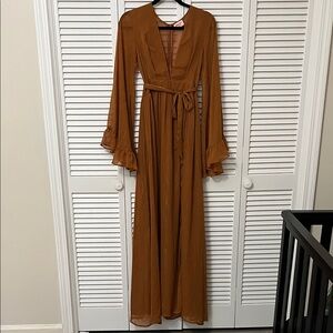 Showpo Rust Maxi Dress